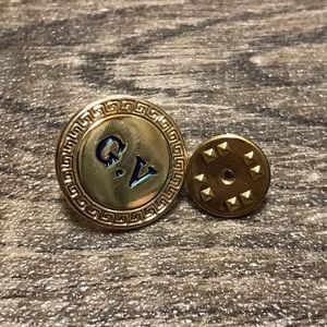 Rare Gianni Versace Employees Gold Pin Vintage 90s